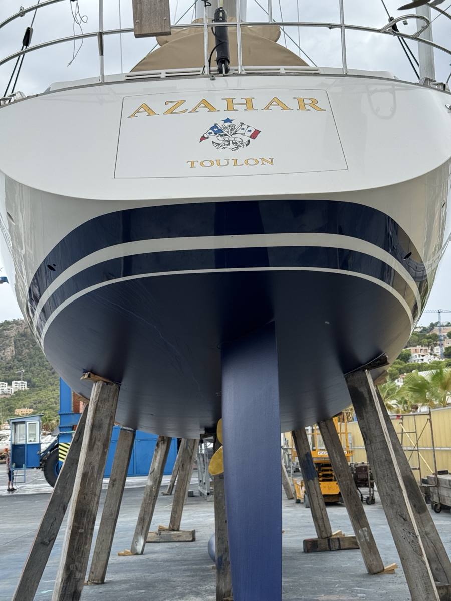 Obra viva, Gold Wave Yacht Painting – foto 10