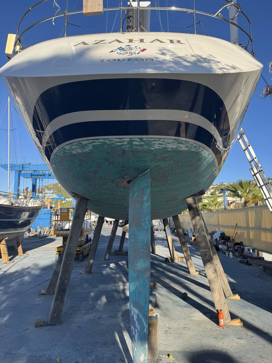 Obra viva, Gold Wave Yacht Painting – foto 4